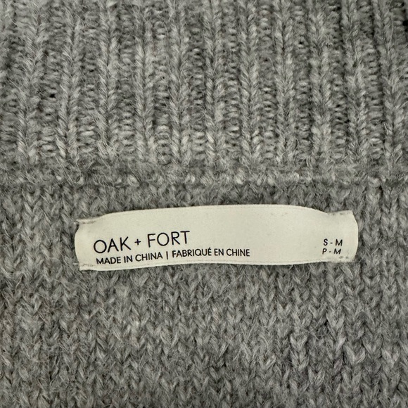 Gray Women's Sweater | OAK + FORT - Picture 5 of 6